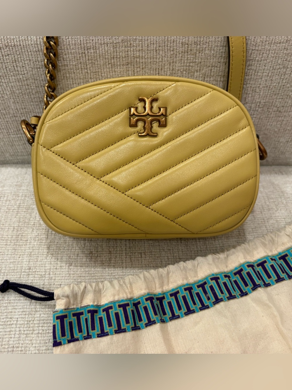 Tory Burch Kira Quilted Leather Camera Bag